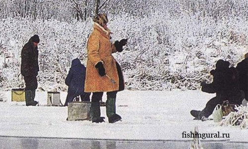 У Жареного бугра. Рыбалка по перволёдью.