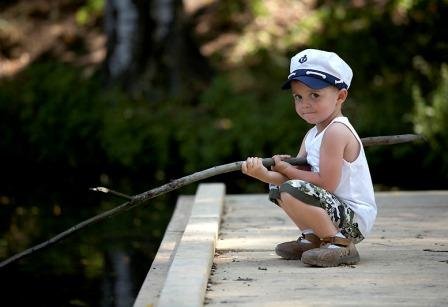 Игры с ребенком на рыбалке