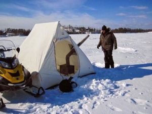 Самодельная зимняя палатка